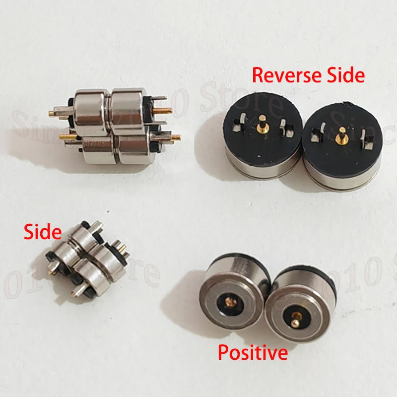 4/5/6/7/8/10mm Circular Magnetic 2Pin Male And Female Pogo Pin Connector 12V 2A Gold-plated For DIY Charging Of Smart Watches