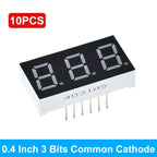 0.4 Inch Digital Tube LED Display 1Bit 2 Bit 3 Bit 4 Bit Clock Common Anode Cathode 0.4" 7 Segment Led DIY Red Board for arduino