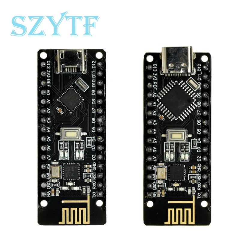 RF-Nano Nano V3.0 Micro USB Board ATmega328P QFN32 5V 16M CH340 Integrate NRF24L01+2.4G Wireless For Arduino