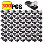 2-300pcs Waterproof 2 Pin Electrical Connector Plug, Automotive Car Truck Motorcycle Wire Cable Terminal Strip Connector Kit