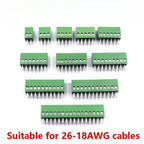 5/10pcs KF128 2.54mm 0.1" Pitch Mini PCB Screw Terminal Block Connector for Wires 2/3/4/5/6/7/8/9/10/12/16P Terminal