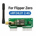 Flipper Zero NRF24L01 Expansion Board, 2.4GHz Development Module with Antenna, Sniffer & Mouse Jacker PINGEQUA