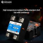 SSR-10DD 25DD 40DD Single Phase DC Controlled DC SSR Solid State Relay With Plastic Dust Cover Heat Sink 220V 10A 25A 40A