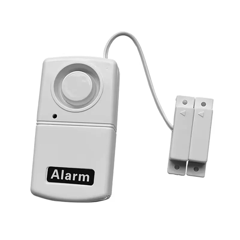 Mini Alarm Sensor Detector Battery Powered Sticky Window Magnetic Alarm System 95Db Loud Voice Easy Installation for Home Office