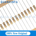 20PCS Carbon film resistor 1W 5% 10R 100R 220R 1K 1.5K 2.2K 4.7K 10K 22K 47K 100K 100 220 1K5 2K2 4K7 Ohm Resistance 0.1R-4.7M