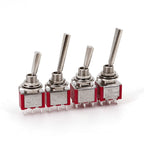 Salecom T80-T U/U2 Series Flat Handle Remote Control Mini Toggle Switch 6.35mm Panel Mount 5A/125VAC