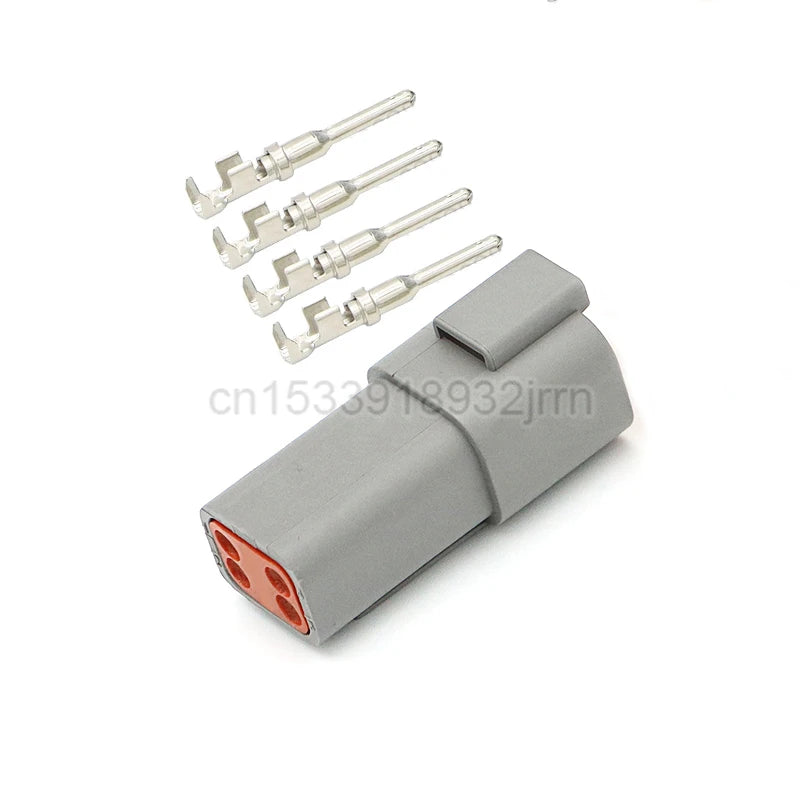 1Set DT Waterproof Automotive Connector Plug Kit DT06-2S/DT04-2P 3P 4P 6P 8P 12P Male Female Plug Socket For Automobile 22-16AWG