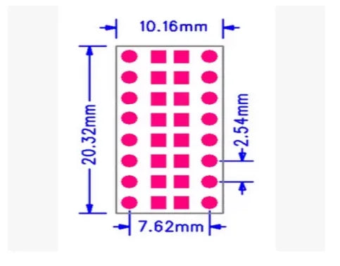 10pcs SMT DIP Adapter Converter 0805 0603 0402 Capacitor Resistor LED Pinboard FR4 PCB Board 2.54mm Pitch SMD SMT Turn To DIP