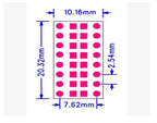 10pcs SMT DIP Adapter Converter 0805 0603 0402 Capacitor Resistor LED Pinboard FR4 PCB Board 2.54mm Pitch SMD SMT Turn To DIP