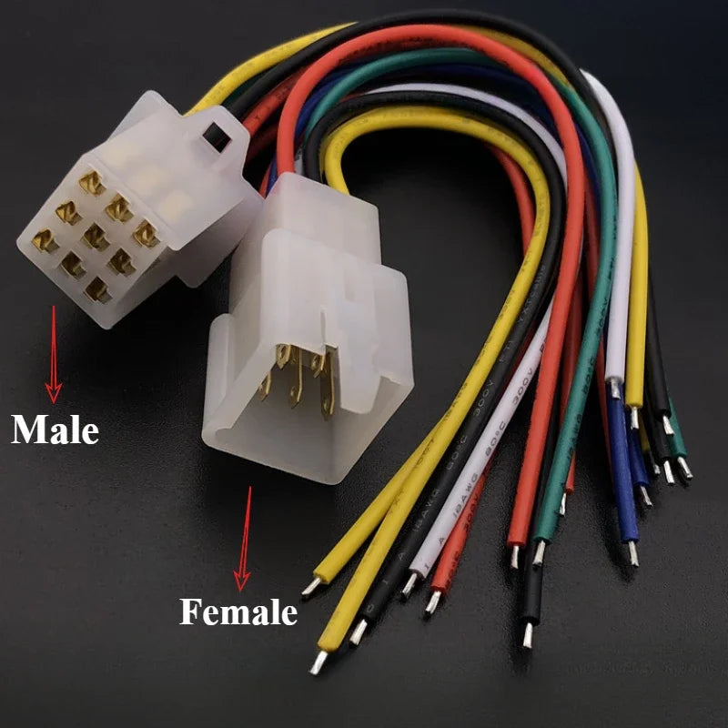 2.8mm 2/3/4/6/9 pin Automotive Quick connection Electrical wire connector Male Female cable terminal plug Kits Motorcycle