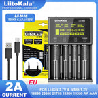 LiitoKala Lii-M4S 5V EU AU UK US Plug Battery Charger For 3.7V 18650 26650 21700 14500 18350 17500 1.2V AA AAA A C