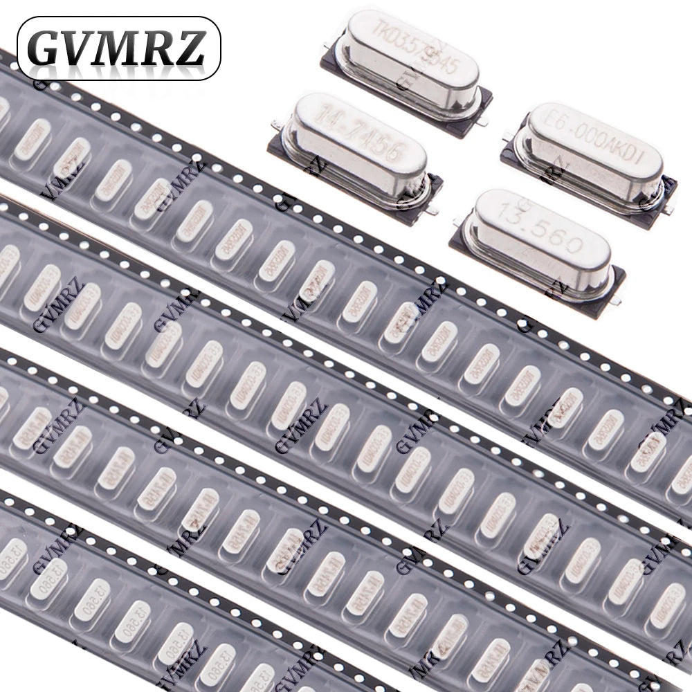 10PCS HC-49SMD SMD 2PIN Passive Crystal Oscillator 16MHZ 20MHZ High Precision Quartz Resonator 4MHZ 6MHZ 8MHZ 12MHZ