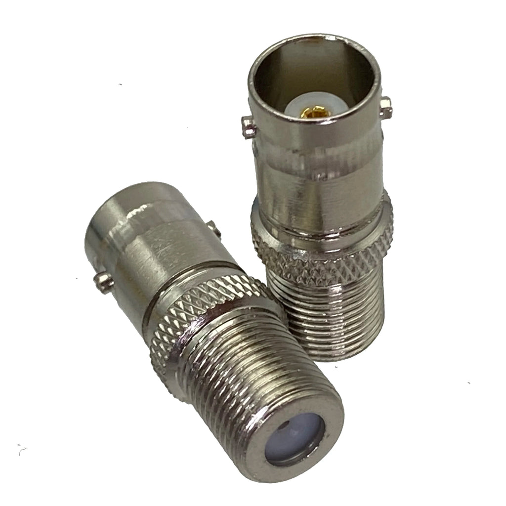 3x 5x 10x Adapter BNC To F TV Male Plug & Female Jack RF Coaxial Connector Wire Terminals Straight