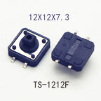 10Sets 12x12x10mm Tact Switch With Plastic Caps Momentary Tactile 4PIN SMT DIP Push Button Switch Micro Key Button