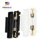 10Set 6X30MM Glass Fuse Holder With 250V 0.5A 1A 1.5A 2A 3A 3.15A 4-30A 6*30MM Fuse Socket Flip shell Black/White Flip Type