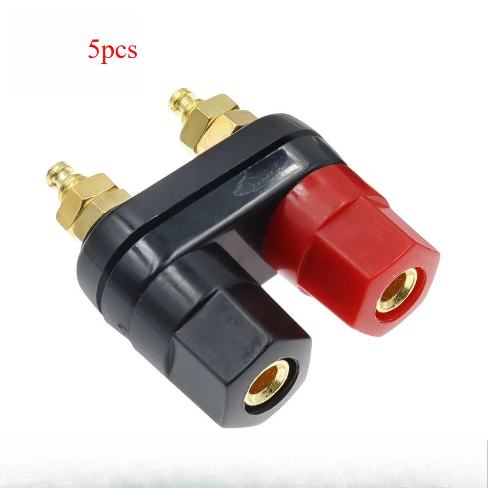 1/5/10pcs Banana Plugs Jack Socket Couple Terminals DIY Connectors Red Black Connector Amplifier Terminal Binding Post Speaker