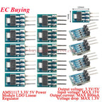 100Pcs/1pc AMS1117 3.3V 5V Power Supply Module AMS1117-3.3 AMS1117-5.0 LDO Linear Voltage Regulator Board 800mA PCB