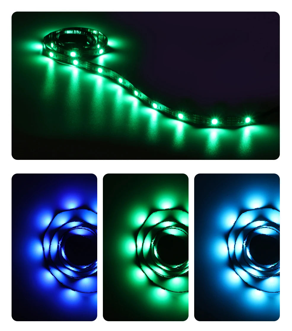Smart LED Strip Lights RGB 5050 Tuya WiFi Zigbee Phone Control USB LED Flexible Ribbon Tape for TV Backlight Room Home Party