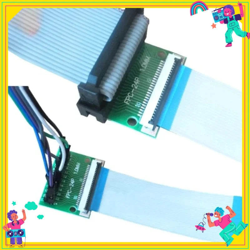 1PCS  Test Board FPC 4 8 10 12 20 30 60 Pin PCB Double Sided FFC FPC Flex Cable Adapter Pitch 0.5mm 1.0mm to 2.54mm Connector