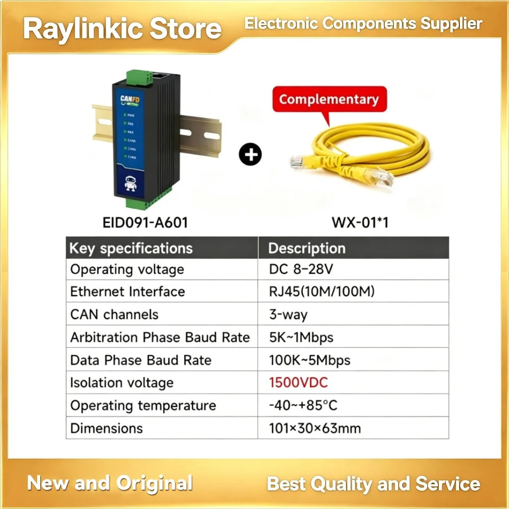 ECAN-S01 ECAN-E02 CAN Protocol Converter CAN to TTL/RS485/RS232/RS422/Ethernet/WiFi AT Command EBYTE ECAN Series Modbus TCP UDP