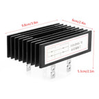 1Pcs Bridge Rectifier 100A 1600V Diode Bridge Rectifier 2-Phase Rectification High Power Black Bridge Rectifier