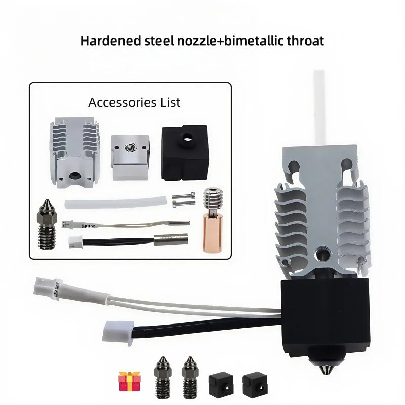 Creality Ender 3 V3 SE Hotend Kit, and Extruder Hotend Heater Block /Heatsink/Thermistor/Heating Rod Tube for Ender3 V3 SE