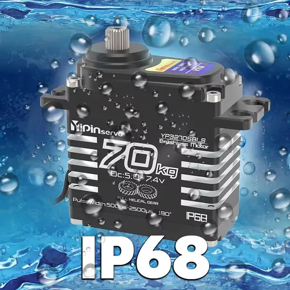 70KG 60KG 55KG Brushless Servos Magnetic Induct 8.4V Steel Helical Gear Servos Motor 25T Metal Servo Arm For 1/8 1/10 RC Car
