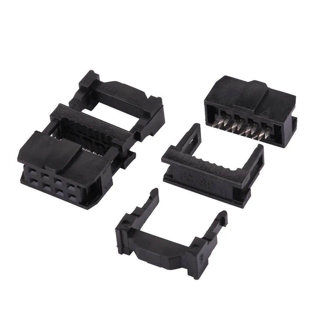 FC 6/8/10/12/14/16/18/20/24/26/30/34/40/50/60/64Pin 2.54mm Pitch Female IDC Socket Connector Ribbon Cable DC3 Header Male Socket