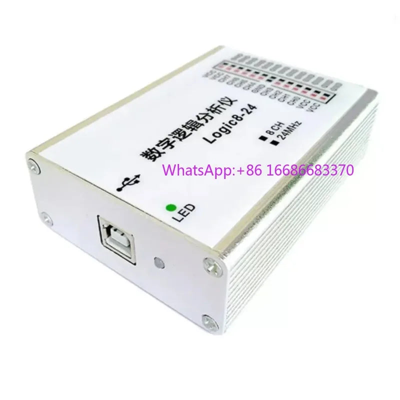 1PCS USB Logic Analyzer, Sampling 24/100M 8/16 channel pulseView Compatible with Saleae Logic