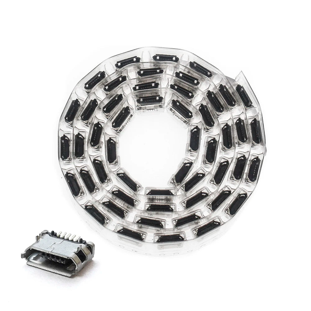 100/lot 5Pin Micro-B SMD DIP Micro USB Connector Female Port Jack Tail Sockect Plug For Android phone data connector