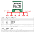 Quescan G10A-F30 M10 GPS GNSS Module Equipped with UBX-M10050-KB Support GPS+GLONASS+Galileo+Beidou,Accuracy 1.5m CEP