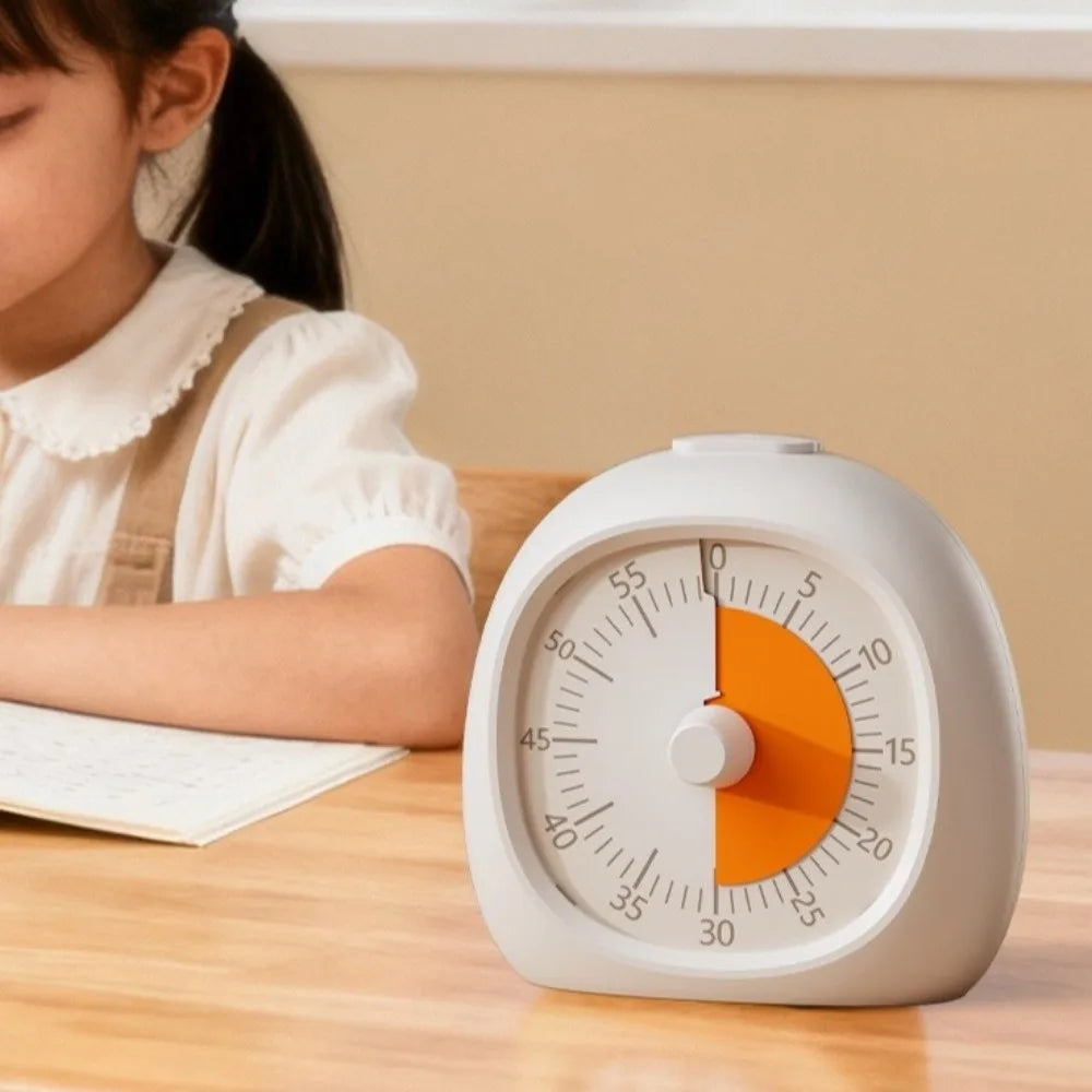 Portable Plastic Visual Timer 60 Minute Focus Aid Study Timer Silent Digital Clock Classroom Timer