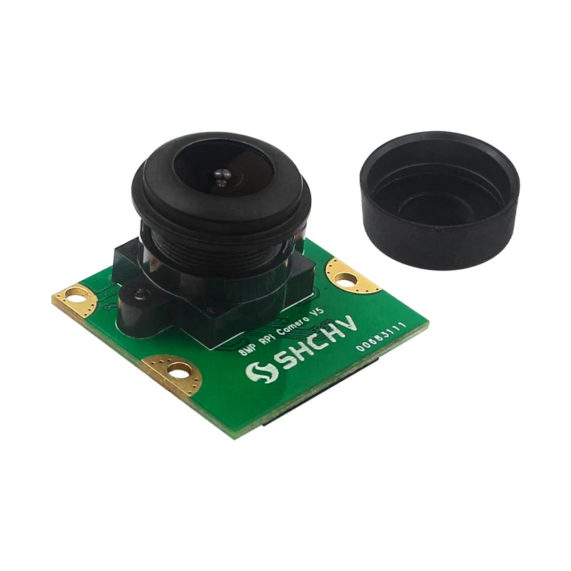Raspberry Pi 5 8MP Camera Night Vision IMX219 77° 130° 200° FOV Fisheye MINI CSI Interface + 2 Infrared Light for RPI 5 Pi5