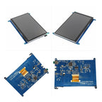 7 Inch Raspberry Pi 4/3/2/B/B+/A+ Monitor 1024x600 IPS 5-Points Capacitive Touchscreen Drive Free HDMI Display For Win 7/8/10