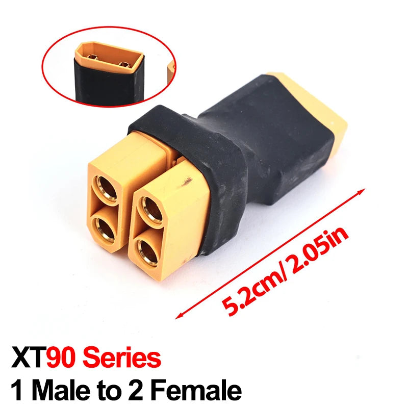 XT60/XT90 Male Female Parallel Plug Adapter Converter Connector Cable Lipo Battery Harness Series Plug Wiring Replacement Part