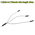 Dupont Terminal Wire 2.54mm 1 Male/Female to 2/3/4/5 Female/Male Jumper Splitter 2P/3P/4P/5P Pins Jumper Splitter Adapter Cable