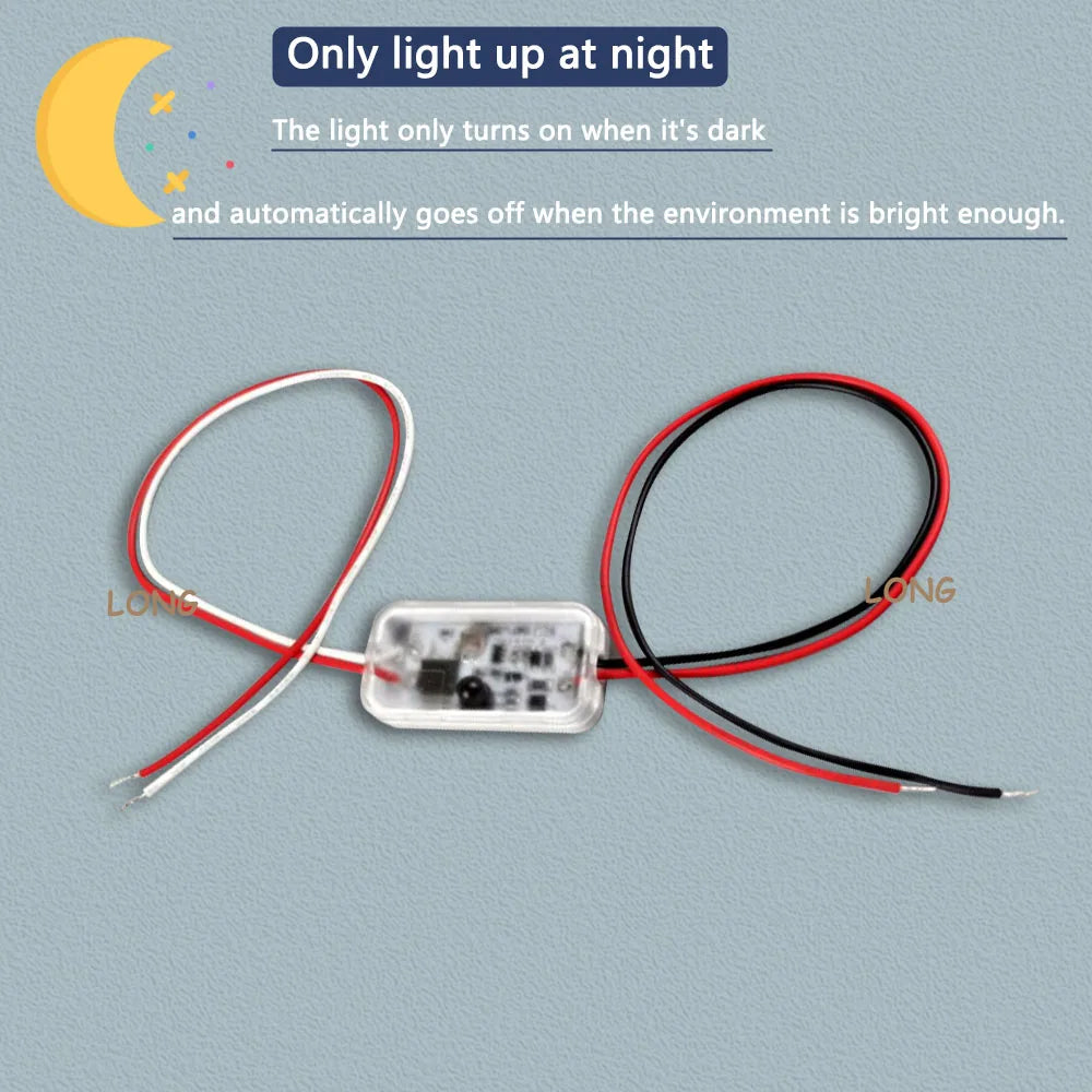 Waterproof Photocell Sensor Switch IP66 12-75V DC 3A Auto On/Off Remote Control Light Sensor