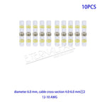 12AWG SST Waterproof Solder Seal Heat Shrink Butt Stress-free Wire Connectors Terminals Electrical Copper with Soldering Sleeve