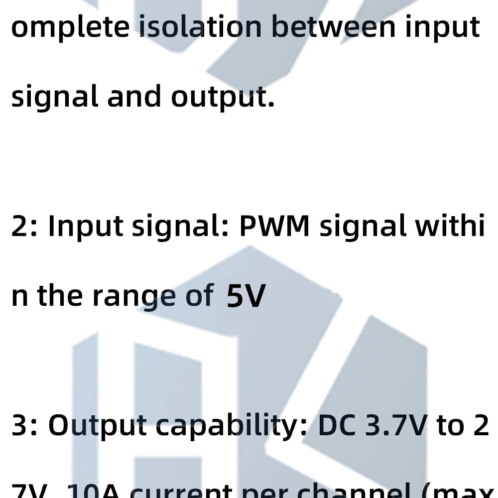 4-Channel MOS Optocoupler Isolation Module DC3-20V 10A with Signal Indicator Light Fotoelektrische Isolator ﻿