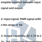 4-Channel MOS Optocoupler Isolation Module DC3-20V 10A with Signal Indicator Light Fotoelektrische Isolator ﻿