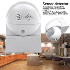 3/5 Pcs Outdoor Infrared Long Motion 110v~230v Wall Switch PIR Detectors LED Sensor Waterproof Timer 180 Light Motion Sensor