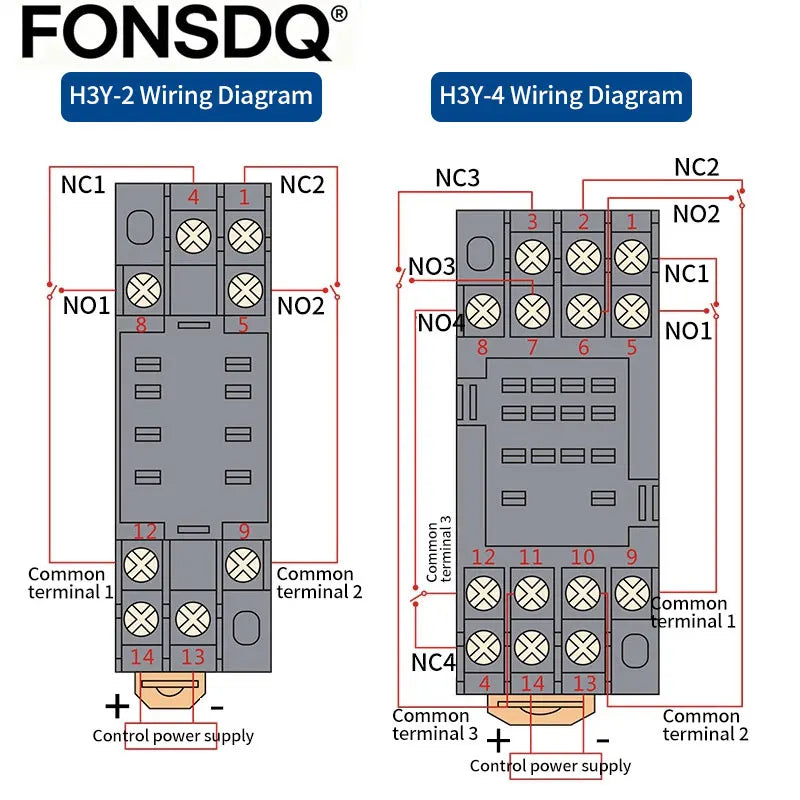Dual Digital Timer Relay H3Y Cycle Time Control Power On Delay Timer DC12V DC24V AC220V 8Pin 14Pin with Socket Base