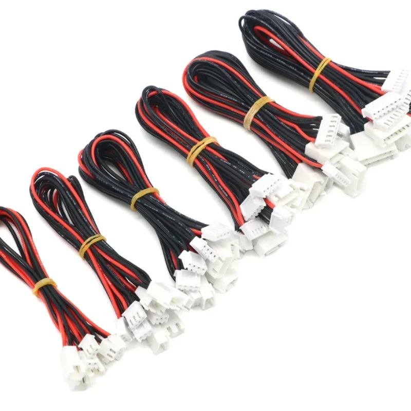 JST-XH 2S 3S 4S 5S 6S 7S 8S LiPo Battery Balance Charger Plug Line Extension Cord Wire Balancer Connector Cable 10/20/30CM 22AWG