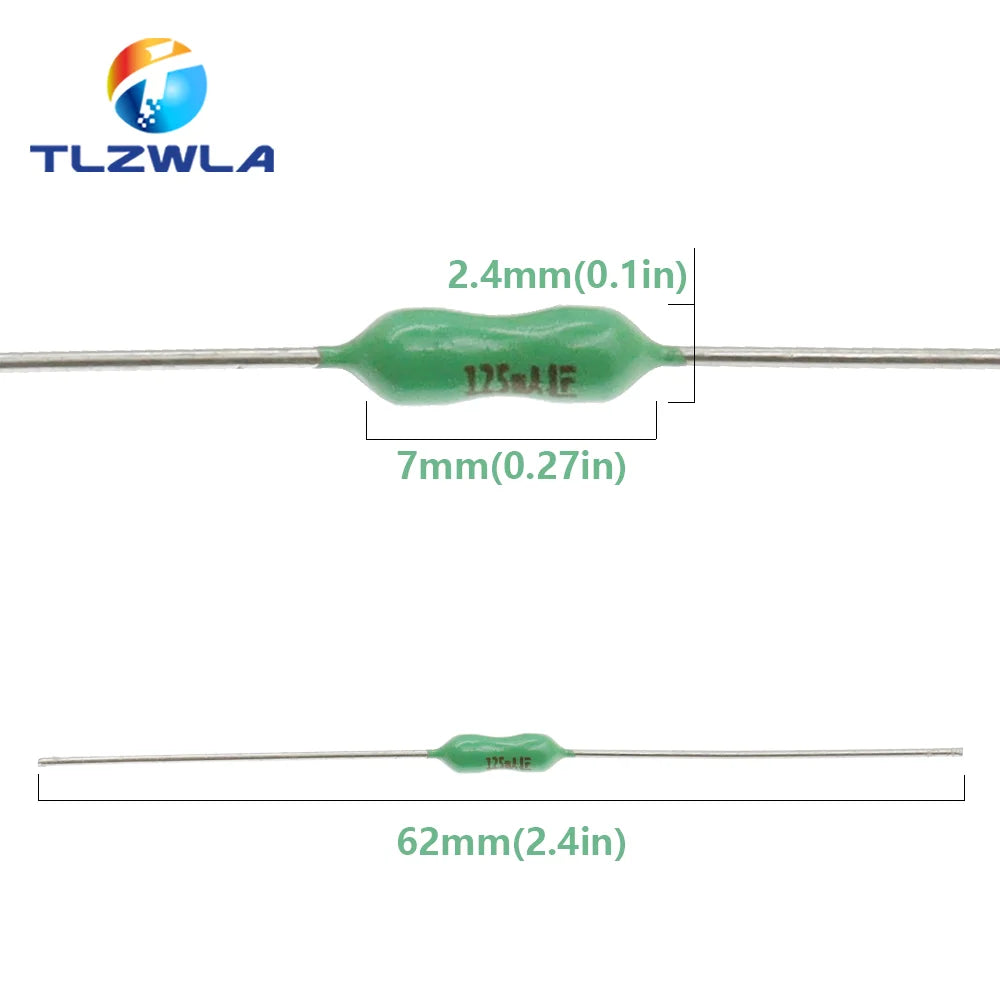 100PCS 2.4*7mm Axial Lead Green Fuse 125/250V 2.4 x 7 63mA 125mA 250mA 1A 2A 3A 4A 5A 7A 8A 10A Fast Blow PICO Resistance Fuse