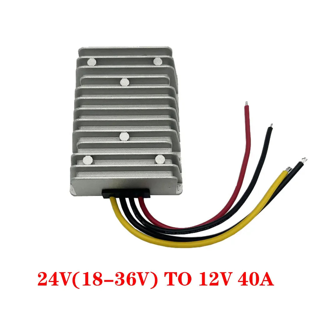 DC 24V 36V 48V 60V 72V 18-90V to 12V 10A 20A 30A 40A DC DC Converter Step Down Voltage Regulator Transformer Car Power Supply