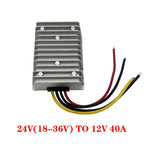 DC 24V 36V 48V 60V 72V 18-90V to 12V 10A 20A 30A 40A DC DC Converter Step Down Voltage Regulator Transformer Car Power Supply