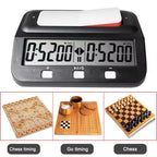 HQT101 Digital Chess Timer Count Down Up Chess Clock Professional Memory Function Chess Timer for Game Competitions
