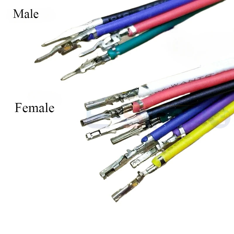 100pcs Micro-Fit MX3.0 43025 43020 3.0mm Male To Female Double Terminal Crimped 1007 20AWG 200MM 300MM 500MM Wire Cable Harness
