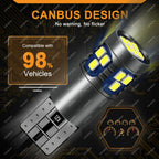 2/4/8 PCS Super Bright T10 W5W LED Bulb CANBUS 900LM 12V 24V 2016-18SMD 6500K White Car Interior Dome Trunk License Plate Lights
