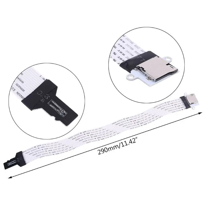 TF Male to SD Female Extension Cable Micro SD TF Memory Card Kit Soft Flat FPC Cable Extender Adapter For Phone GPS TV